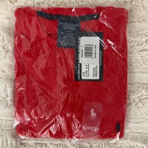 NWT red Polo Ralph Lauren Waffle-Knit Sleepwear